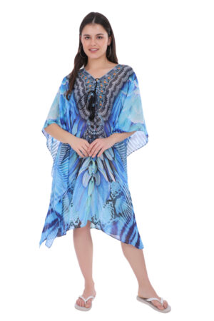 Short printed Kaftan