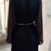 Stylish abaya with sheer sleeves