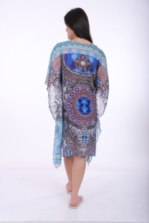 Alternative view of Printed Kaftan KF 102
