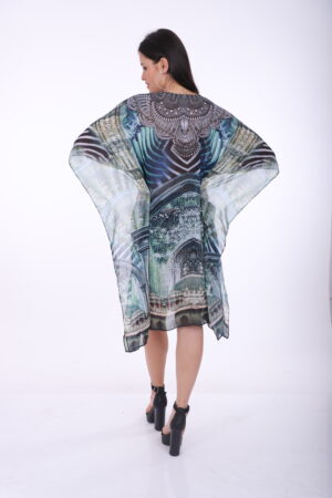Alternative view of Printed Kaftan KF103