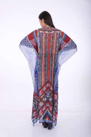 Alternative view of Printed Kaftan KF107