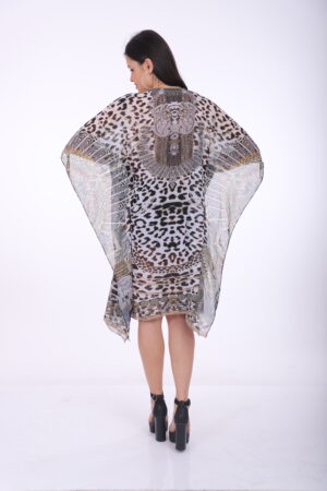 Alternative view of Printed Kaftan KF108