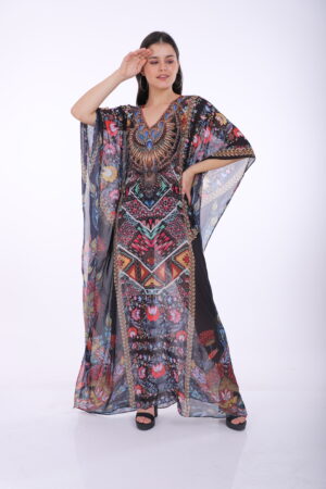Printed Kaftan KF109