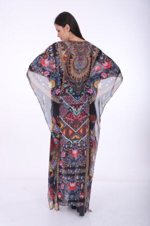 Alternative view of Printed Kaftan KF109