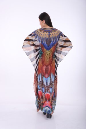 Alternative view of Printed Kaftan KF111