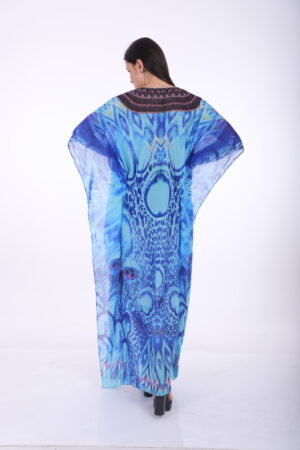 Alternative view of Printed Kaftan KF115