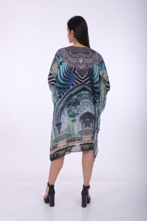 Alternative view of Printed Kaftan KF118