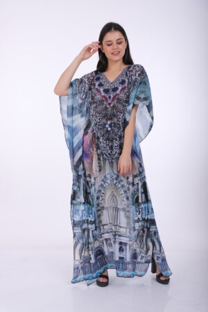 Printed Kaftan KF119