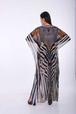 Alternative view of Printed Kaftan KF222